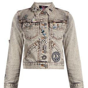 Marc Jacobs
Women's Gray Paradise-embellished Denim Jacket